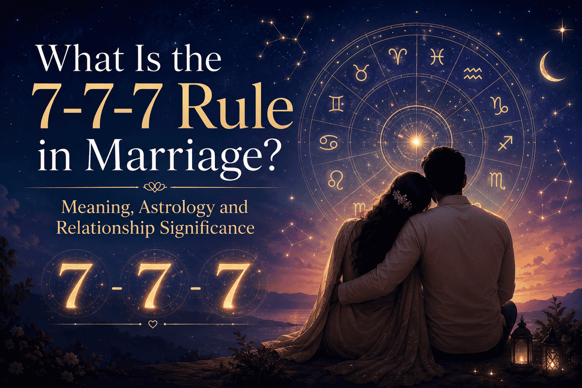 What Is the 7-7-7 Rule in Marriage? Meaning, Astrology and Relationship Significance